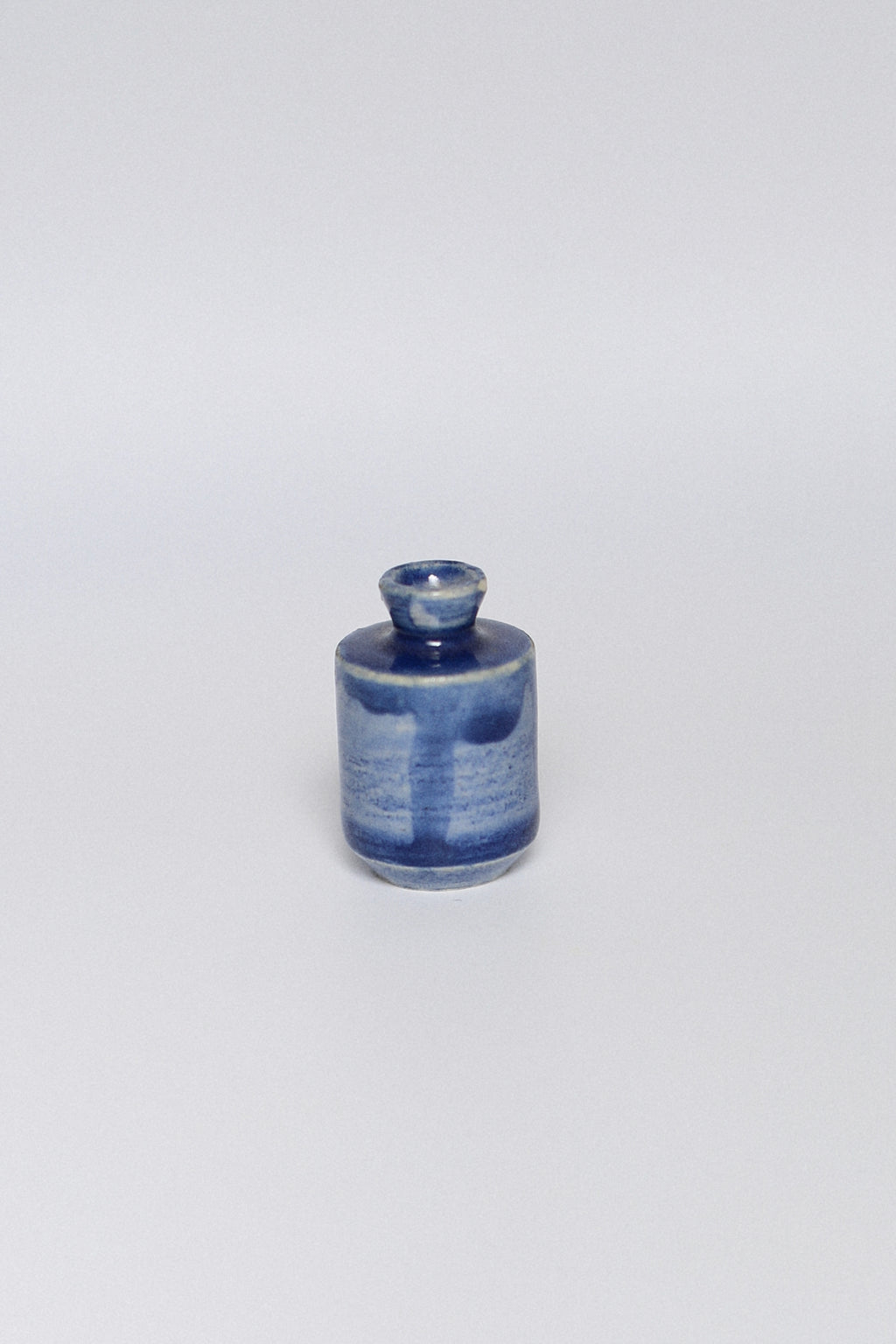 Jarrón azul recto