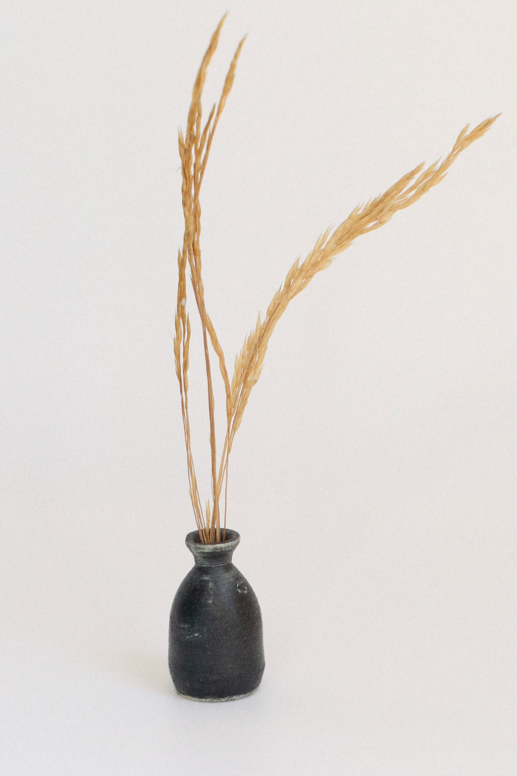 Jarrón negro mate clásico