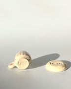 Tacita a cuadros con platito